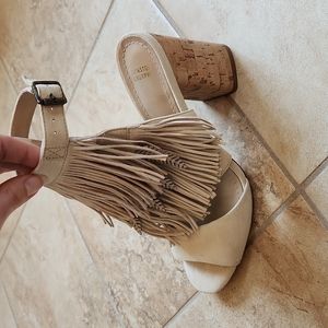 Leather Fringe Sandals